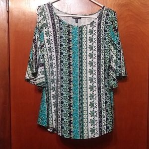 Allison Brittney cold shoulder blouse